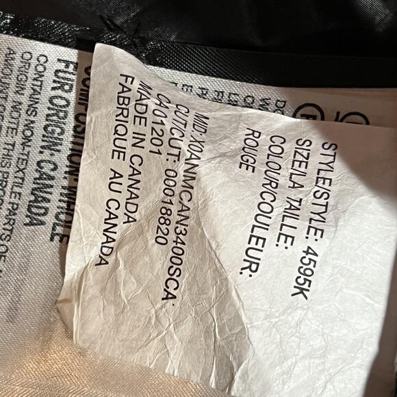 Canada Goose Parka Jacket Mens Medium Blue Hooded Down Insulated Winter 4595K - Picture 9 of 14